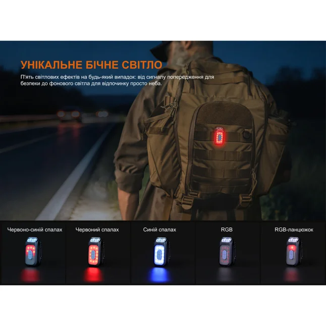 Фонарь с клипсой Fenix E04R, белый — Photo 9