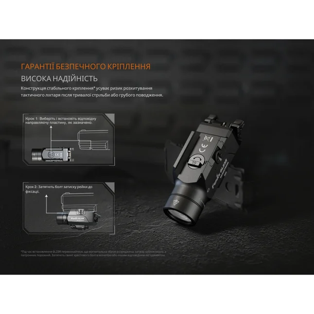 Фонарь к пистолету Fenix GL23R с лазерным прицелом — Photo 14
