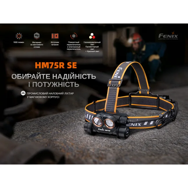 Фонарь налобный Fenix ​​HM75R SE — Photo 3