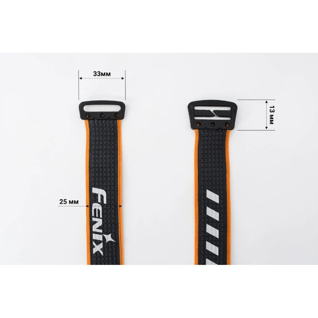 Лента для налобных фонарей Fenix, одинарная, AFH-03, черно-оранжевая — Photo 5