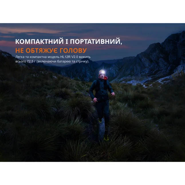 Ліхтар налобний Fenix HL12R V2.0 сірий — Photo 7