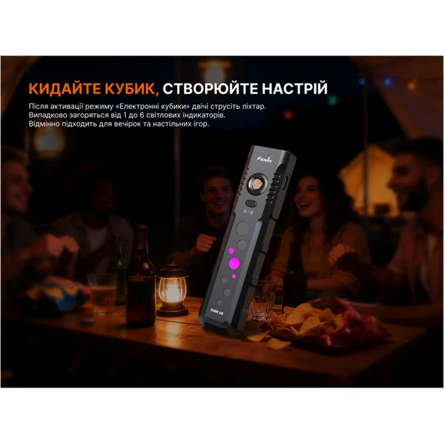 Ліхтар Fenix E08R UE, зелений — Photo 12