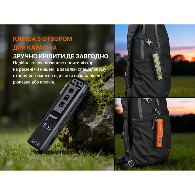 Ліхтар Fenix E06R PRO RG, помаранчевий — Photo 13