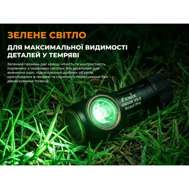 Тактический налобный фонарь Fenix Scout Pro (HM50R V2.0) с красным и зеленым светом | Лимитированная серия — Photo 9