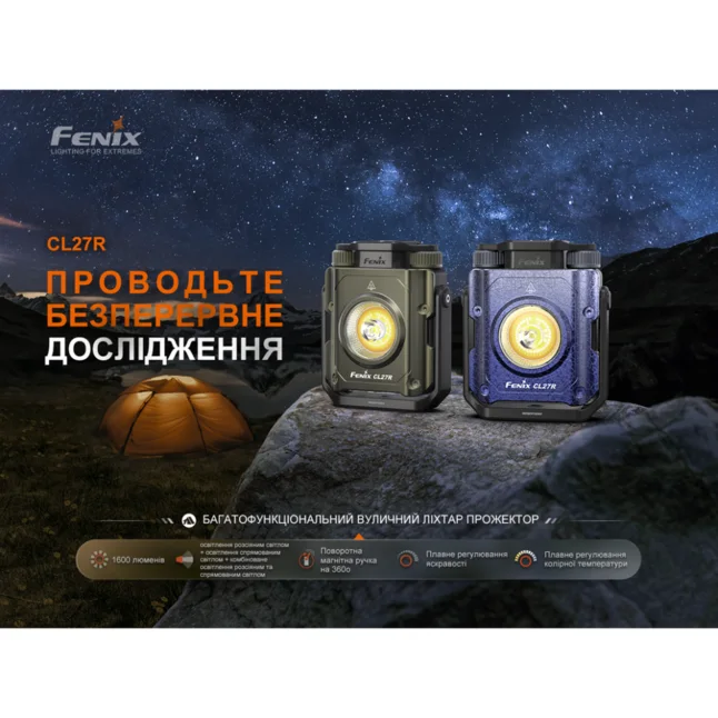Фонарь прожектор Fenix ​​CL27R зеленый — Photo 5