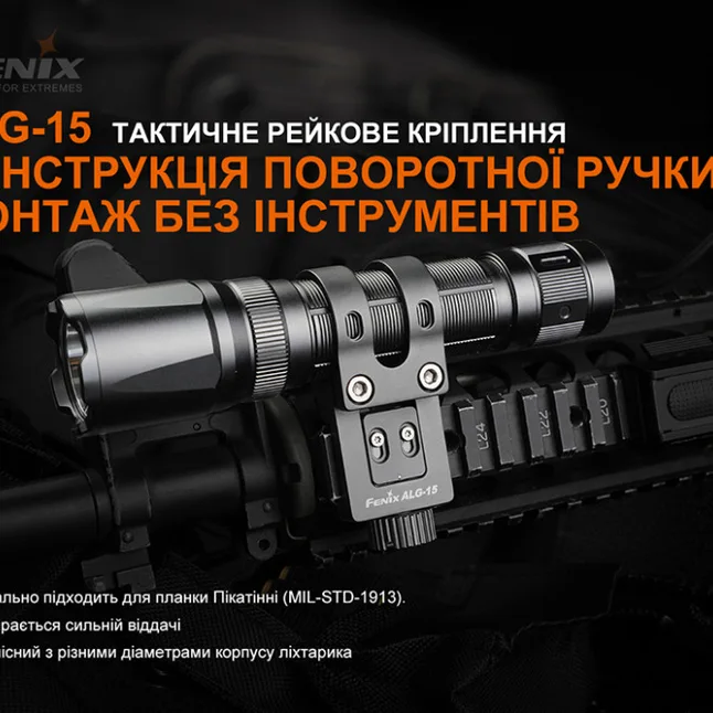 Кріплення на зброю для ліхтарів Fenix ALG-15 — Photo 4