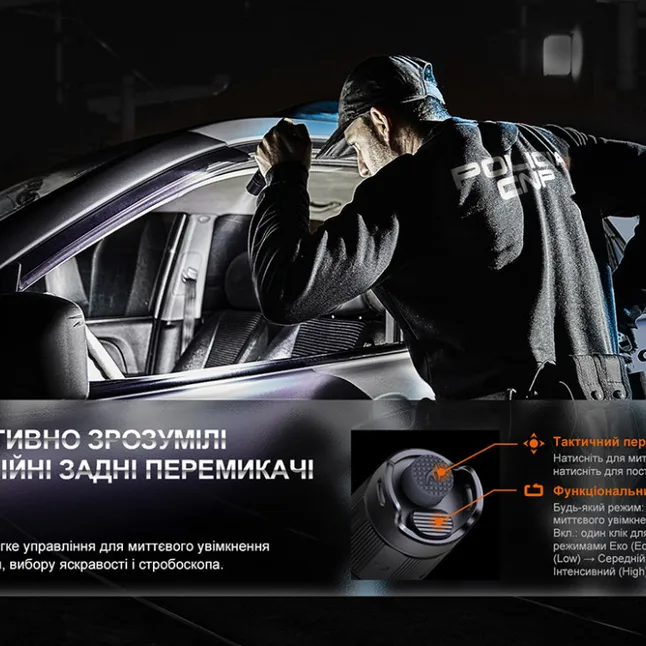 Ліхтар тактичний акумуляторний Fenix PD35R — Photo 10