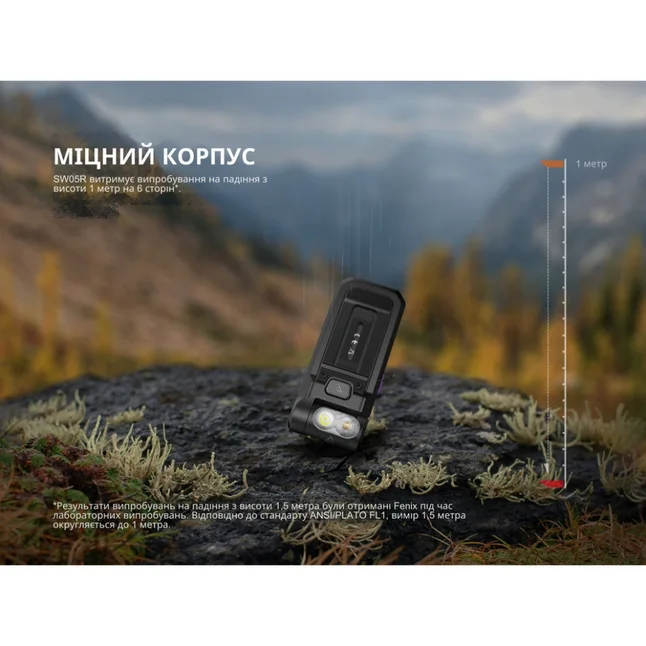 Ліхтар ручний Fenix SW05R-UV LED чорний — Photo 20