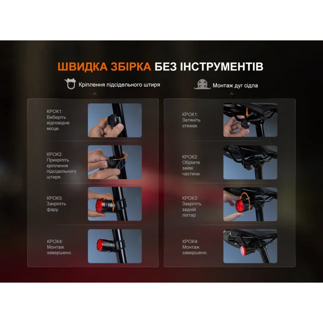 Велофара задняя Fenix ​​BC06R — Photo 10
