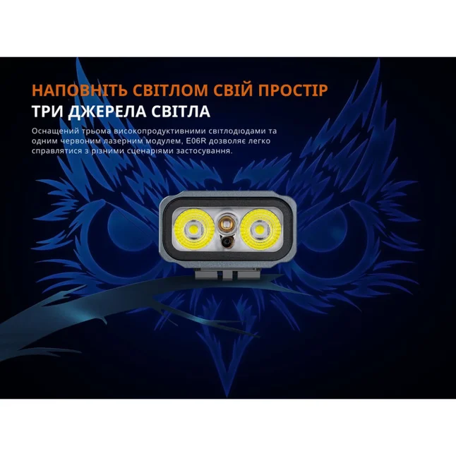 Фонарь наключный Fenix E06R серый — Photo 9