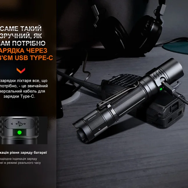 Ліхтар тактичний акумуляторний Fenix PD35R — Photo 11