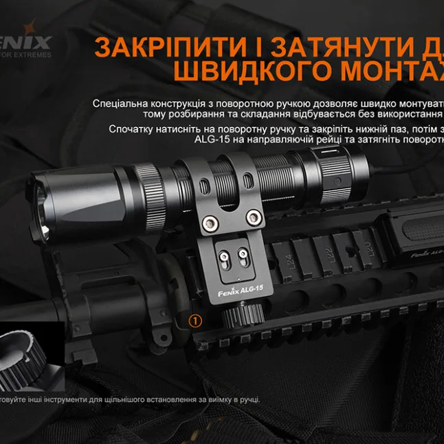 Кріплення на зброю для ліхтарів Fenix ALG-15 — Photo 5