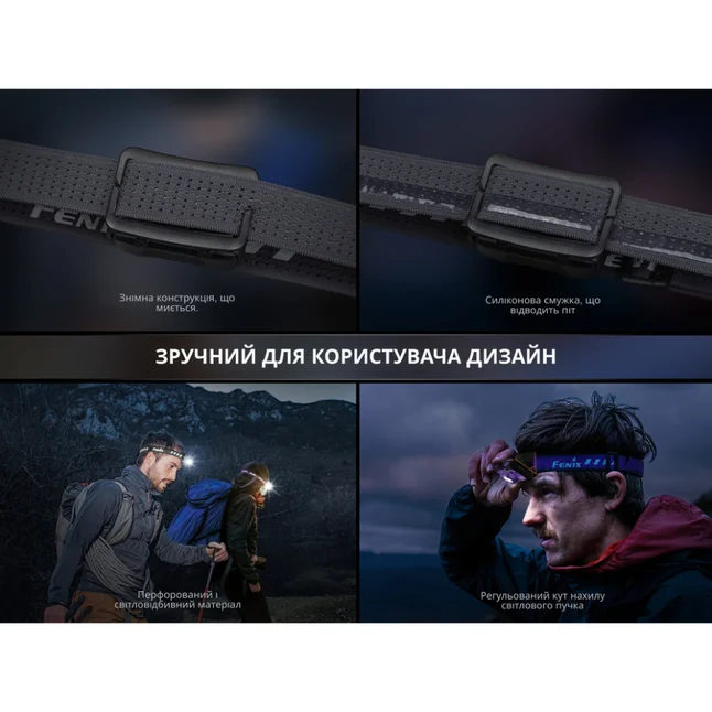 Ліхтар налобний Fenix HL12R V2.0 сірий — Photo 14