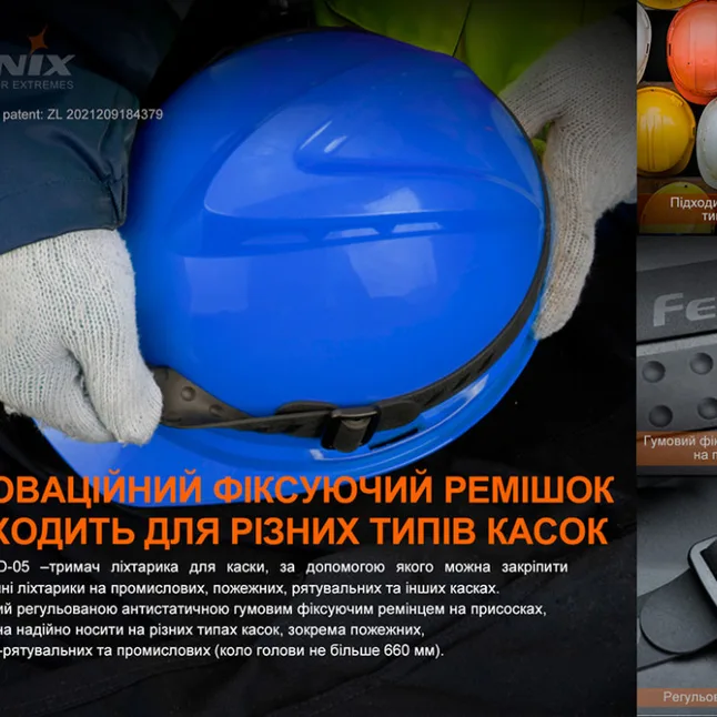 Универсальный крепеж на шлем с повязкой Fenix ALD-05 — Photo 5
