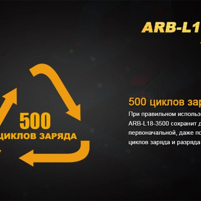 Акумулятор 18650 Fenix (3500 mAh) — Photo 7
