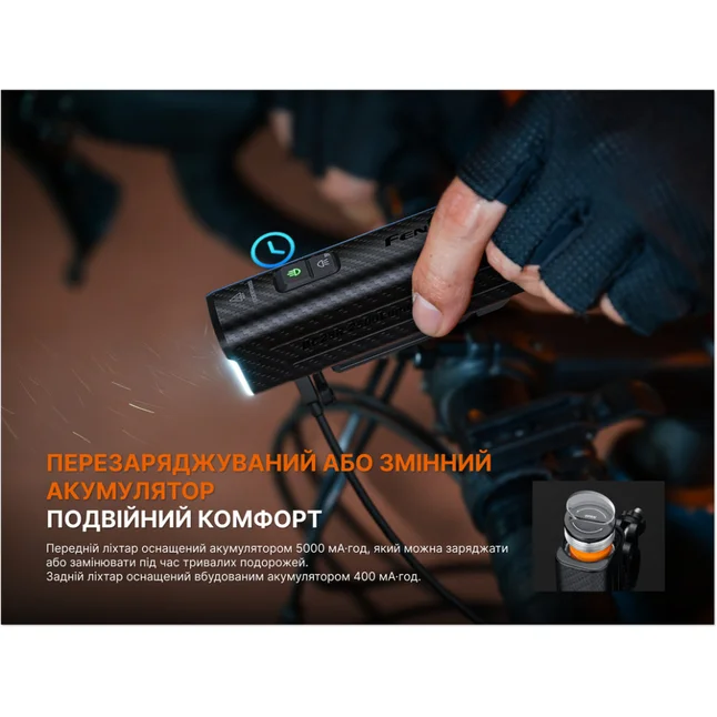 Комплект велофар (передня+задня) Fenix BC28R — Photo 13