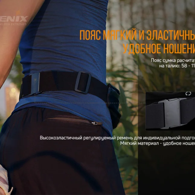 Сумка Fenix AFB-10 поясна, чорна — Photo 11