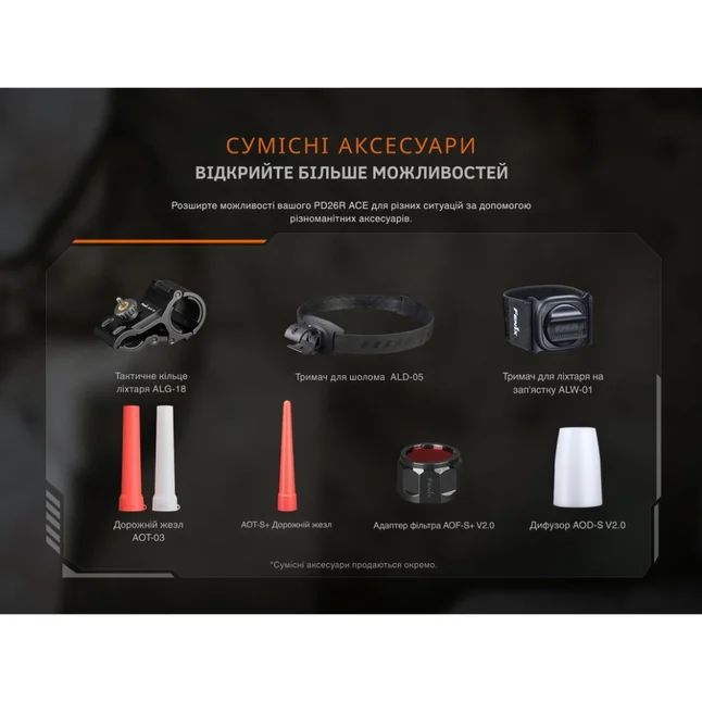 Ліхтар тактичний кишеньковий Fenix PD26R ACE 1300 лм — Photo 21