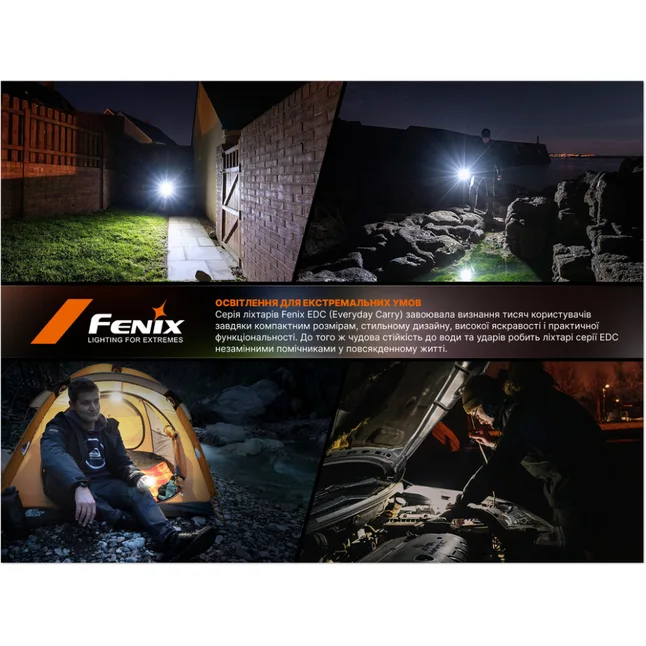 Ліхтар Fenix E08R UE, зелений — Photo 23