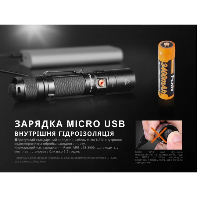 Фонарь Fenix UC35 V2.0 — Photo 12