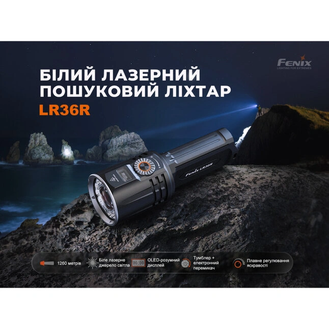 Ліхтар ручний пошуковий лазерний Fenix LR36R — Photo 7