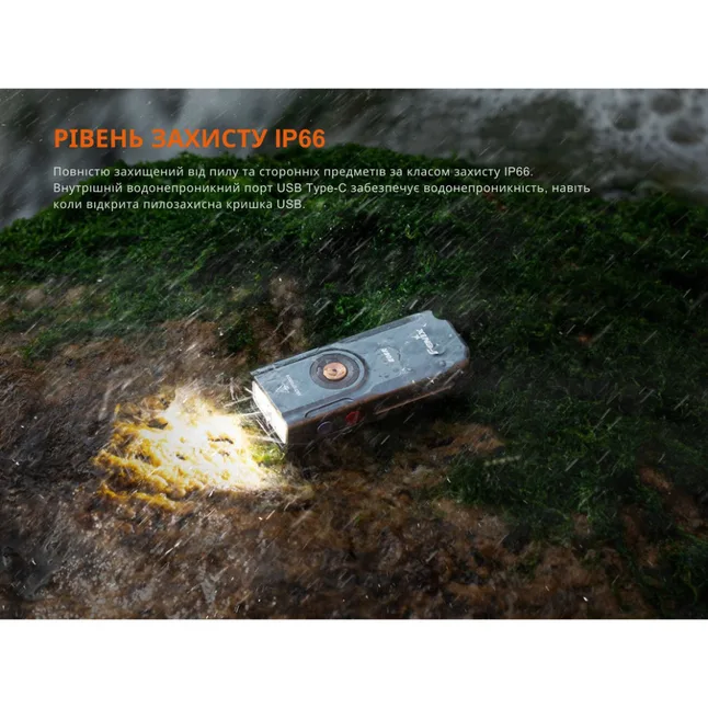 Фонарь наключный Fenix E06R бирюзовый — Photo 22