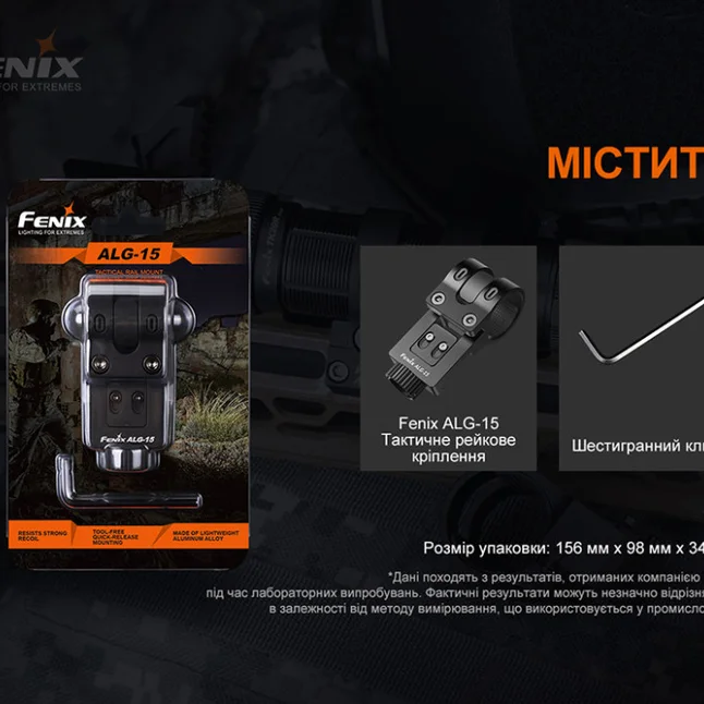 Кріплення на зброю для ліхтарів Fenix ALG-15 — Photo 8
