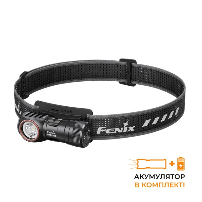 Фонарь налобный Fenix HM53R, черный