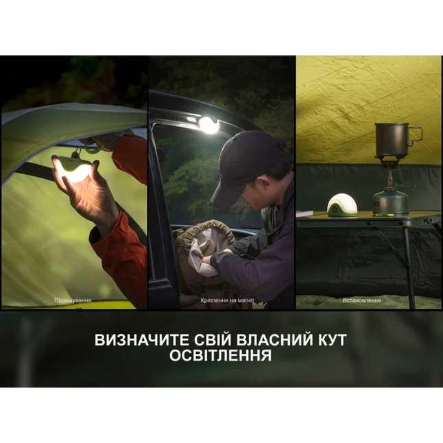 Ліхтар кемпінговий Fenix CL20R Pro, зелений — Photo 12