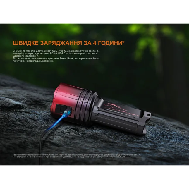 Фонарь поисковый ручной Fenix LR35R PRO | Лимитированная серия — Photo 13
