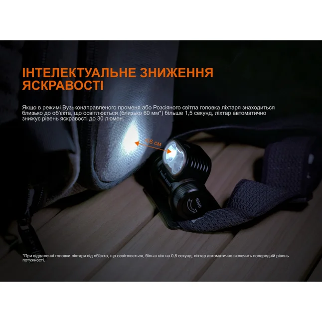 Ліхтар налобний Fenix HM55R з червоним світлом, рожевий 1200 лм — Photo 18