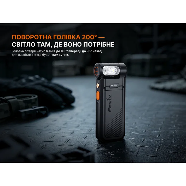 Фонарь ручной Fenix SW06R, черный — Photo 19