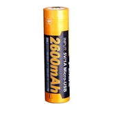 Аккумулятор 18650 Fenix (2600 mAh) micro usb зарядка — Photo 18