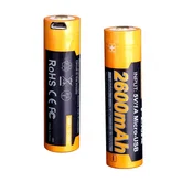 Аккумулятор 18650 Fenix (2600 mAh) micro usb зарядка — Photo 14
