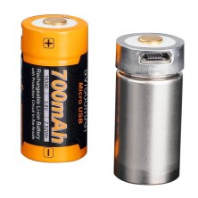 Акумулятор 16340 Fenix 700 UP mAh Li-ion micro usb зарядка