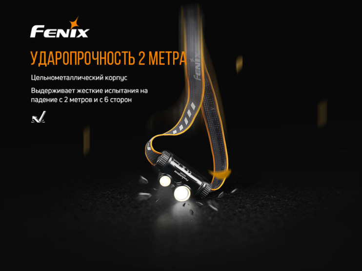 Подарунковий набір: налобний ліхтар Fenix HM65R + ручний ліхтар Fenix E01 V2. 0 