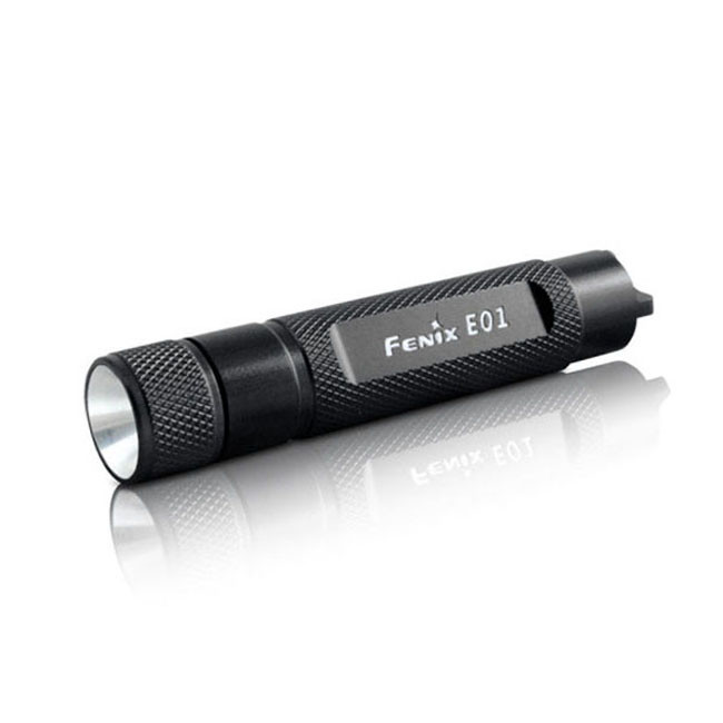 Ліхтар Fenix E01, чорний в подарунковій упаковці 