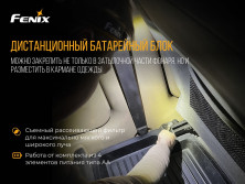 Налобний ліхтар Fenix HP15, сірий