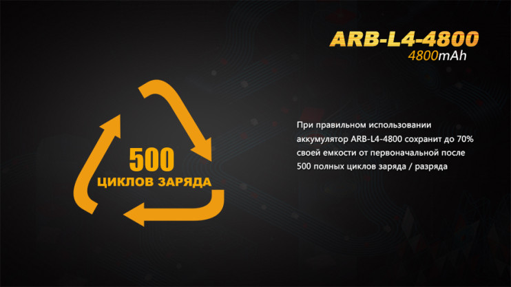 Акумулятор 26650 Fenix ARB-L4 (4800 маг) 