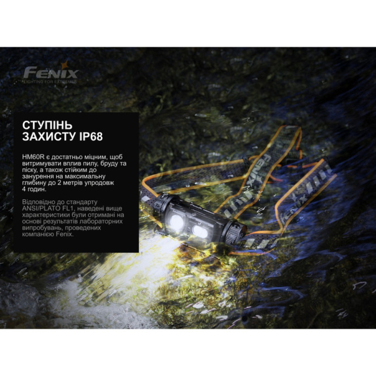 Ліхтар налобний Fenix HM60R, камуфляж | Лімітована серія