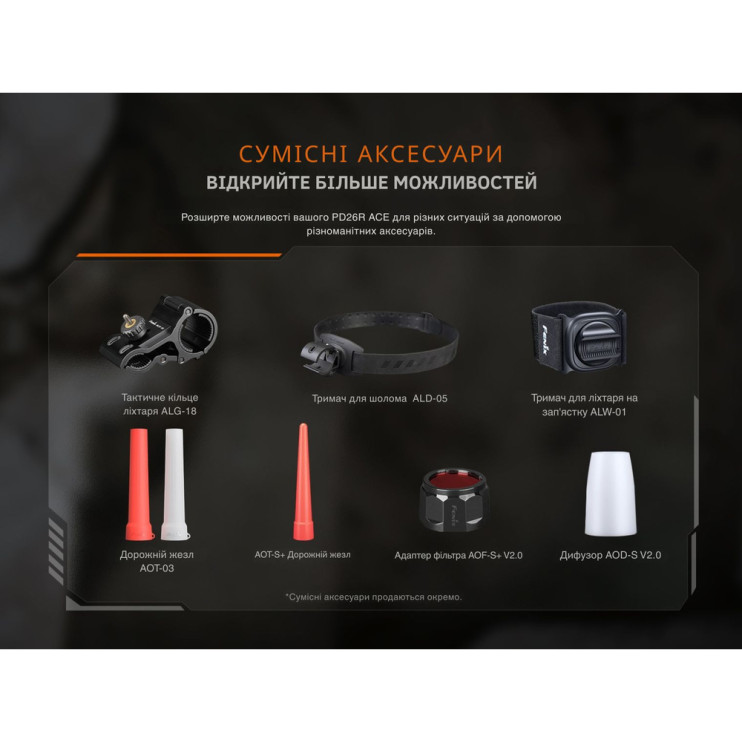 Ліхтар тактичний Fenix PD26R ACE