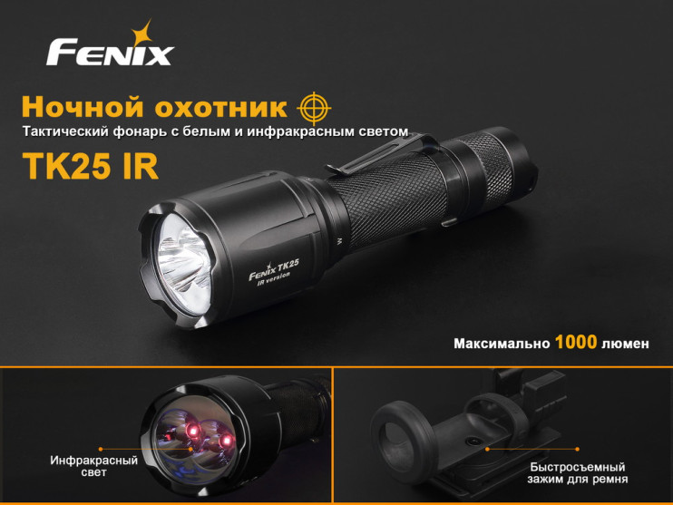 Тактичний ліхтар Fenix TK25 IR 