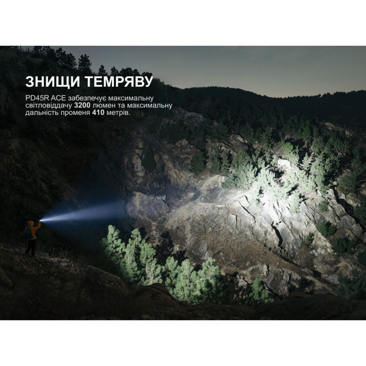 Ліхтар тактичний ручний Fenix PD45R ACE 3200лм