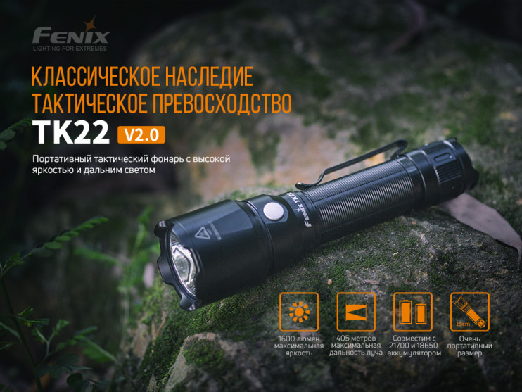Ліхтар Fenix TK22 V2. 0 