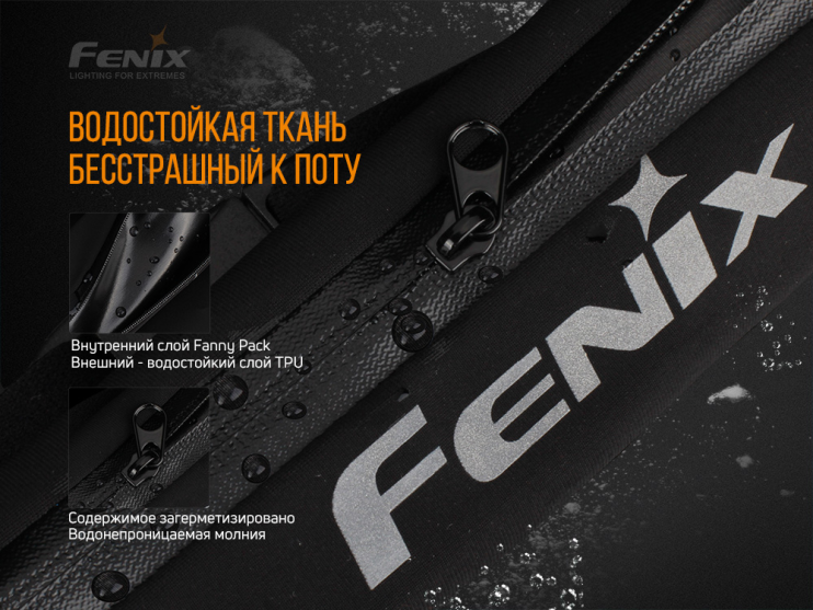 Сумка Fenix AFB-10 поясна, чорна 
