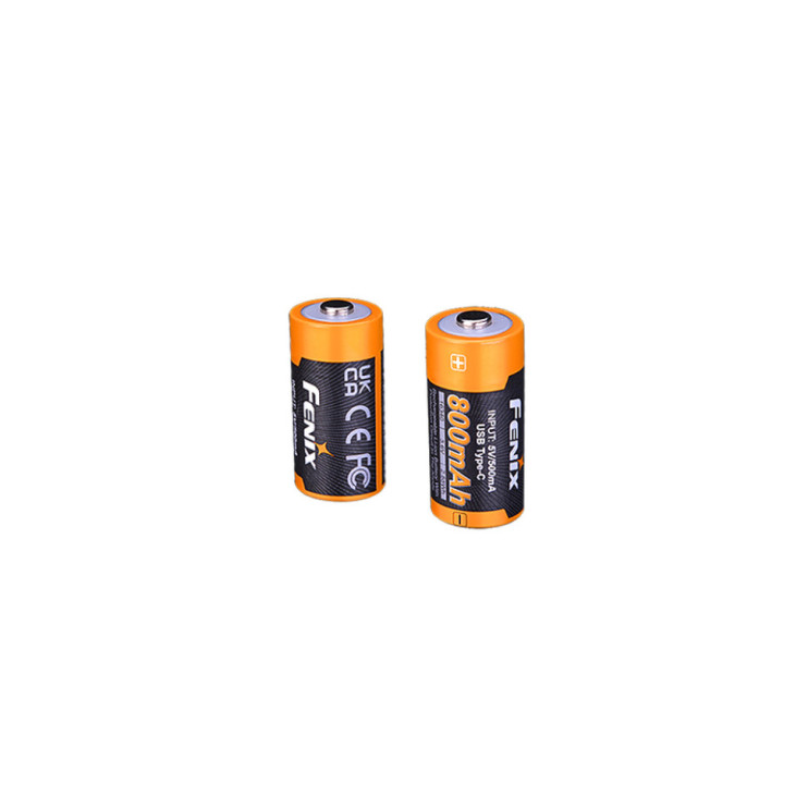 Акумулятор 16340 Fenix 800 UP mAh Li-ion Type-C 