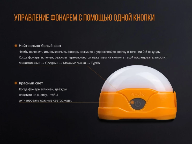 Фонарь Fenix CL20R, синий  