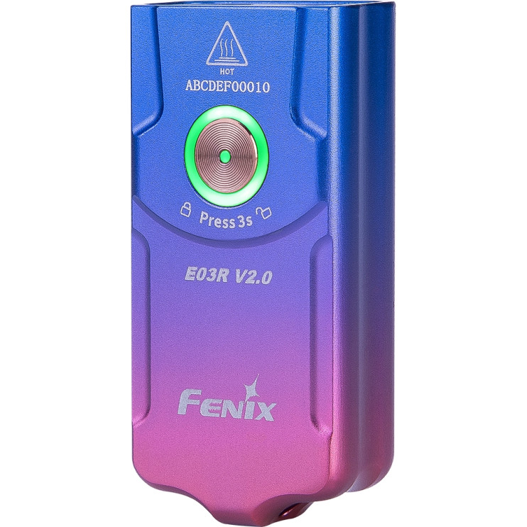 Фонарь наключный Fenix ​​E03R V2.0, сиреневый  