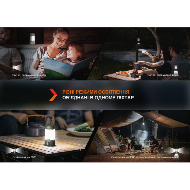 Фонарь кемпинговый Fenix ​​CL26R Pro, мраморный белый  