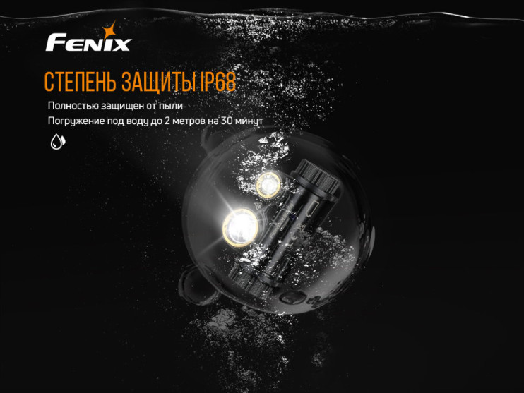 Подарочный набор: налобный фонарь Fenix HM65R + ручной фонарь Fenix E01 V2.0  